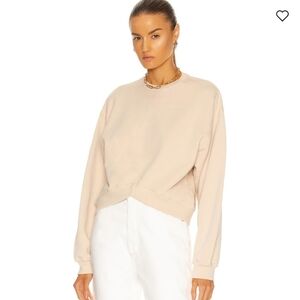 AGOLDE Chevron Sweatshirt in Cashew Milk